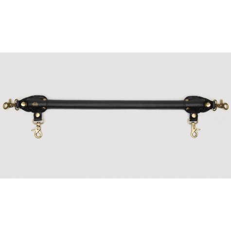 Черная распорка для ног Bound to You Faux Leather Spreader Bar - 50,8 см.