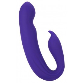 Фиолетовый вибратор G-Spot Dual Stimulator with Rolling Ball - 17,1 см.