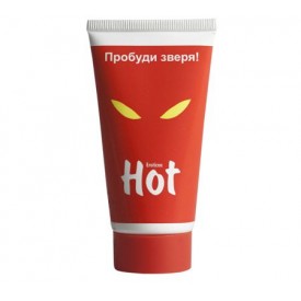 Возбуждающая гель-смазка HOT с женьшенем - 50 мл.